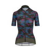 Jersey Ciclismo Bioracer Maillot Epic Camo21 Mujer Azul Oliv